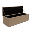 Ver imagem 4 de Calçadeira Baú Estofada King 1,95m Vancouver Boucle Luxo