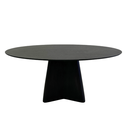 Ver imagem 4 de Mesa de Jantar Cone Lazo Oval 180x100 Cm Tampo Ébano Base Ébano