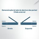 Ver imagem 6 de Kit Porta Pivotante Maciça de Eucalipto 214x109x14cm PM96 Cruzeiro Portas