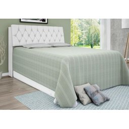 Cabeceira Isis Box 1,58 Branco com Capitone 08 - 2 Cabeceira Isis Box 1,58 Branco com Capitone 08 - 2