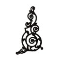 Ver imagem 1 de Grade Ferro Fundido Arabesco Portão Varanda Sacada 51x80cm