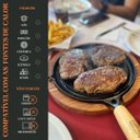 Ver imagem 6 de Bifeteira Lisa Redonda 26cm Cabo Madeira Panela Mineira