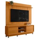 Ver imagem 1 de Estante Home Theater Siena Cinamomo para Tv até 75” com Rodízios - Madetec