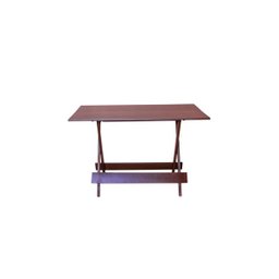 Conjunto Dobrável 120x70 com 4 Cadeiras - Imbuia - Btb Móveis - 6