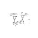 Ver imagem 7 de Conjunto Dobrável 120x70 com 4 Cadeiras - Imbuia - Btb Móveis