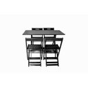 Ver imagem 2 de Conjunto Dobrável 120x70 Com 4 Cadeiras - Tabaco - BTB Móveis