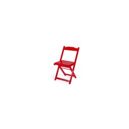 Kit 02 Conjuntos Dobrável 70x70 Com 4 Cadeiras - Vermelho - BTB Móveis - 4