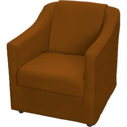 Kit 6 Poltronas Decorativas Para Sala De Espera Recepção Escritório Consultório Suede - 3