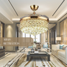 Ventilador de Teto e Lustre Luxuoso Led 6 Velocidades T1366 - 7