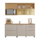 Ver imagem 2 de Cozinha Modulada 4 Peças Ripado 100% MDF Marquesa
