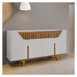 Aparador Buffet Danubio 4portas Off White Cinamomo Bechara - 2