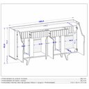 Ver imagem 5 de Aparador Buffet Danubio 4portas Off White Cinamomo Bechara