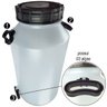 Galão Tarro de Leite 50l para Ordenha com Tampa e Alça - 6