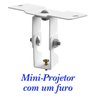 SUPORTE PROJETOR DATASHOW TETO PAREDE BRAÇO 20 CM BRANCO - 4