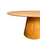 Ver imagem 4 de Mesa de Jantar Cone Oval 198x122 Cm Base Madeira Freijó Tampo Freijó