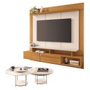 Ver imagem 1 de Home Suspenso Zenith Cinamomo Off White com Kit Mesa de Centro Sky Off White - Hb Móveis