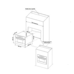Micro-ondas Inox de Embutir Platinium Grill 35L 127V Fischer - 7