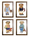 Ver imagem 1 de Kit Quadro Decorativo Ursa Rl Polo Rauph Lauren Quarto Menina Bebê Enxoval