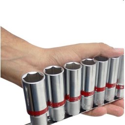 Jogo Soquetes Longos 1/2 Sextavados 10 a 22mm - 2