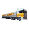 Carreta Scania R450 Tanque Shell Rodotrem Madeira Miniatura - 1
