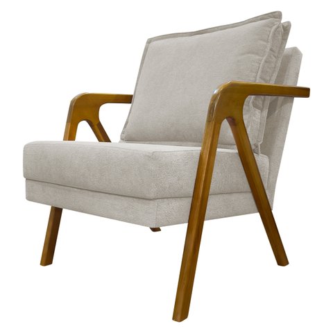 Poltrona Shine Decorativa Reforçada para Sala Escritório Recepção Tecido Bouclé Premium