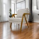 Ver imagem 2 de Poltrona Shine Decorativa Reforçada para Sala Escritório Recepção Tecido Bouclé Premium
