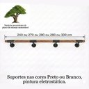 Ver imagem 4 de Corrimão de Madeira Modular Tubular 300x3,8cm