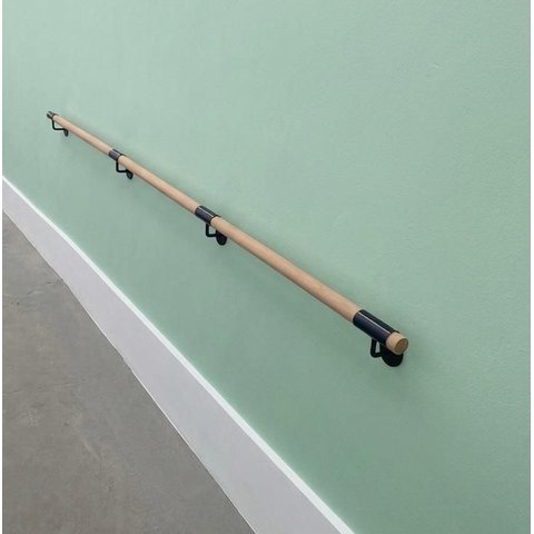 Corrimão de Madeira Modular Tubular 300x3,8cm