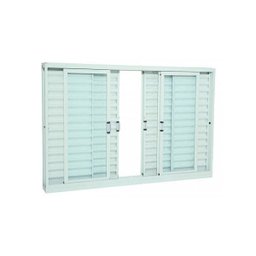 Janela de Correr Veneziana Aço 6 Folhas Prátika Apd Sasazaki 120x150cm - 1 Janela de Correr Veneziana Aço 6 Folhas Prátika Apd Sasazaki 120x150cm - 1