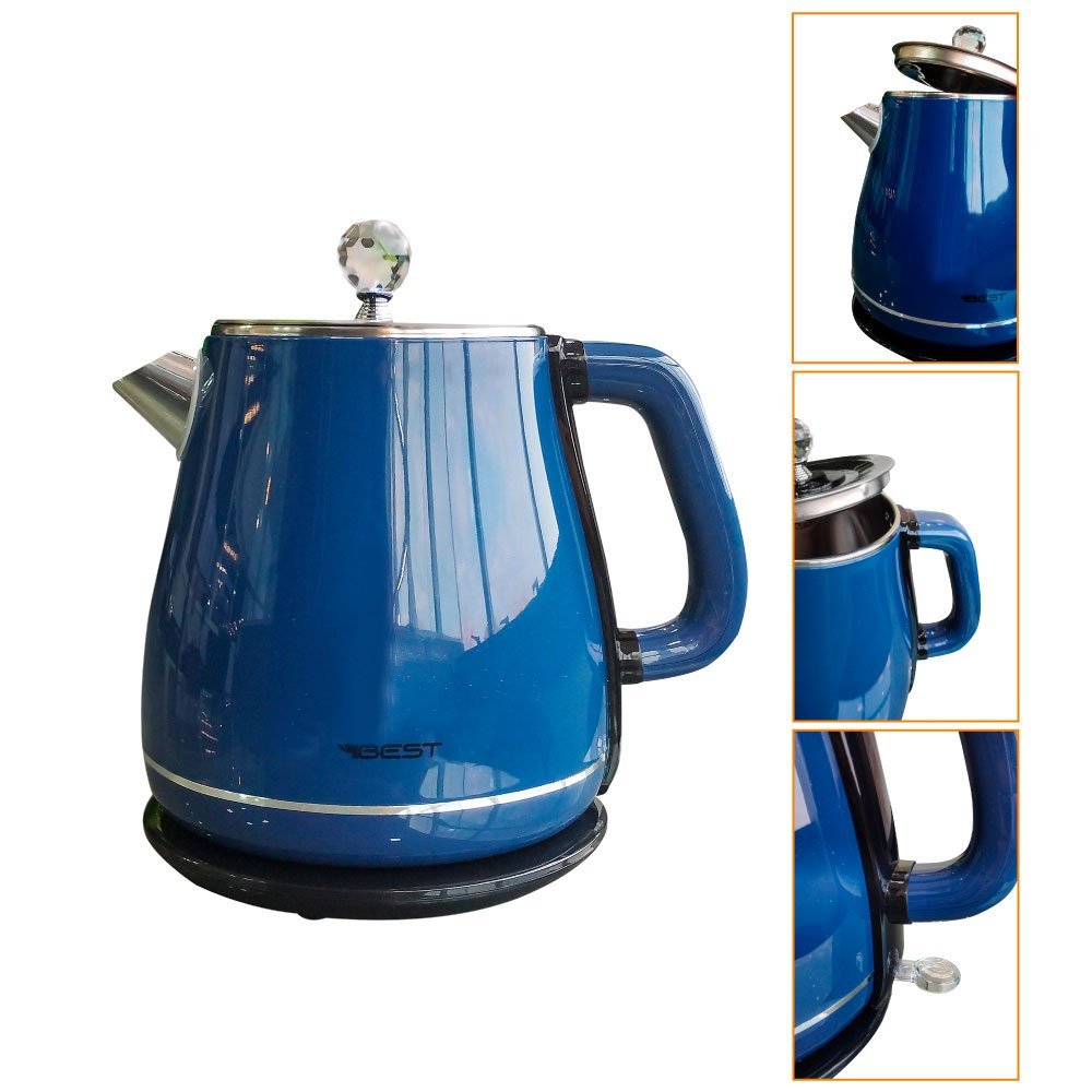 Chaleira Jarra Bule Eletrica Térmica Yd-1830c 127v Azul Best - 3