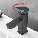 Ver imagem 4 de Torneira Banheiro Lavabo Preta Misturador Monocomando S304