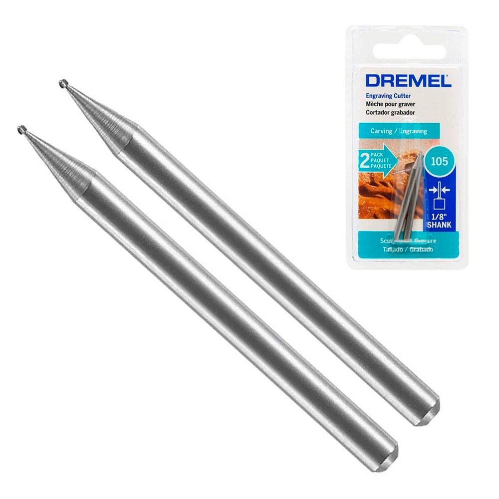 Fresa Escariador 0.8mm 2 Un para Micro Retífica 105 Dremel - 2