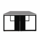 Ver imagem 5 de Plataforma 2 Pessoas 1,70m X 0,70m Pés Metal F5 Office Cor:cinza Sagrado com Preto