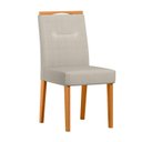 Ver imagem 5 de Conjunto Sala de Jantar Mesa Lectus 160x90 com 6 Cadeiras Lectus Ype/off White/linho Palha - Nc