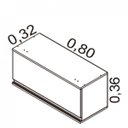Ver imagem 3 de Armário Aéreo 1 Porta Basculante IPH-80 Belíssima Plus Itatiaia