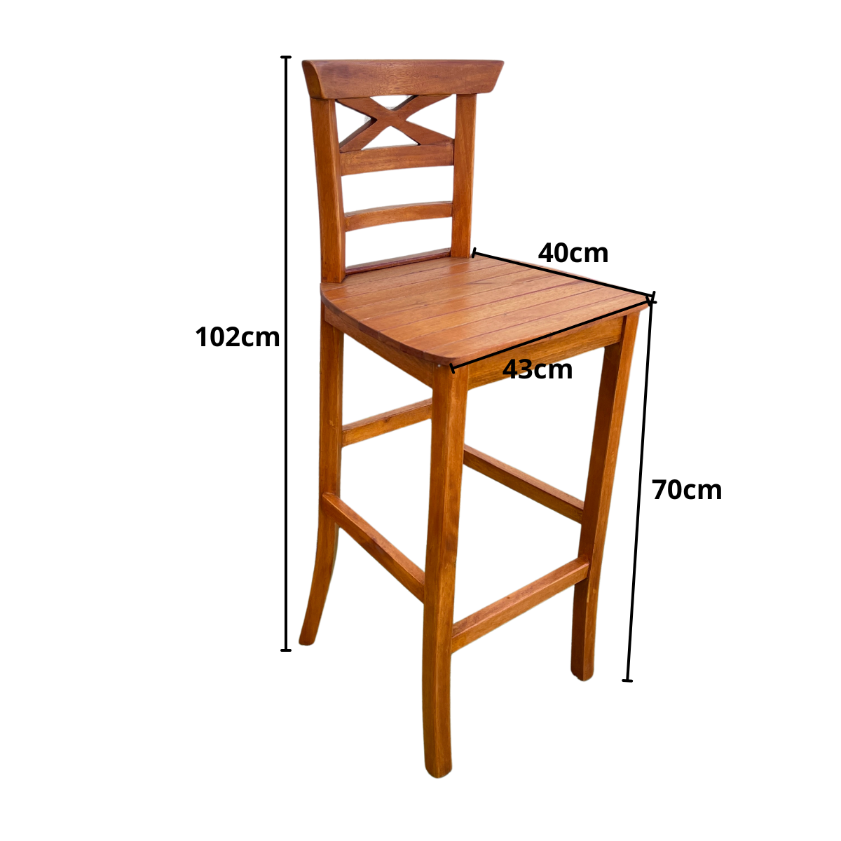 Ver imagem 2 de Banqueta Abc em Madeira de Demolição Sudeste Rústico