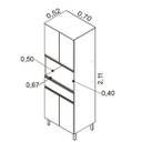 Ver imagem 3 de Paneleiro Duplo para Forno IPLDPFNO-70 Belíssima Plus Itatiaia