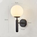 Ver imagem 7 de Arandelas Luminária de parede interna, abajur de vidro moderno minimalista com base e27 para decoraç