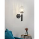 Ver imagem 6 de Arandelas Luminária de parede interna, abajur de vidro moderno minimalista com base e27 para decoraç