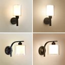 Ver imagem 3 de Arandelas Luminária de parede interna, abajur de vidro moderno minimalista com base e27 para decoraç