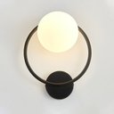 Ver imagem 4 de Arandelas Luminária de parede interna, abajur de vidro moderno minimalista com base e27 para decoraç