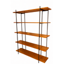 Ver imagem 2 de Estante para Livros Industrial 5 Prateleiras Madeira 145cm