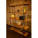 Ver imagem 1 de Estante para Livros Industrial 5 Prateleiras Madeira 145cm