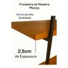 Estante para Livros Industrial 5 Prateleiras Madeira 145cm - 3