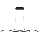 Ver imagem 1 de Pendente Twine Led 15w 3000k Bivolt (a) 7cm X (l) 88cm X (p) 8,5cm Alumínio e Silicone Preto
