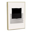 Ver imagem 3 de Quadro Decorativo Linhas Modernas Minimalistas Iii com Moldura Filete