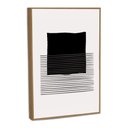 Ver imagem 2 de Quadro Decorativo Linhas Modernas Minimalistas Iii com Moldura Filete