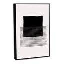 Ver imagem 4 de Quadro Decorativo Linhas Modernas Minimalistas Iii com Moldura Filete