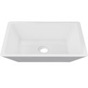 Ver imagem 5 de Cuba de Apoio Retangular Para Banheiro Lavabo C01 RT45 Branco - Lyam Decor