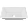 Cuba de Apoio Retangular Para Banheiro Lavabo C01 RT45 Branco - Lyam Decor - 5